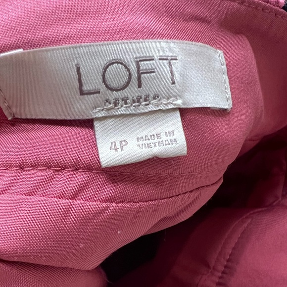 NWOT Loft Skirt 4P fully lined pink and black mini - Picture 3 of 4